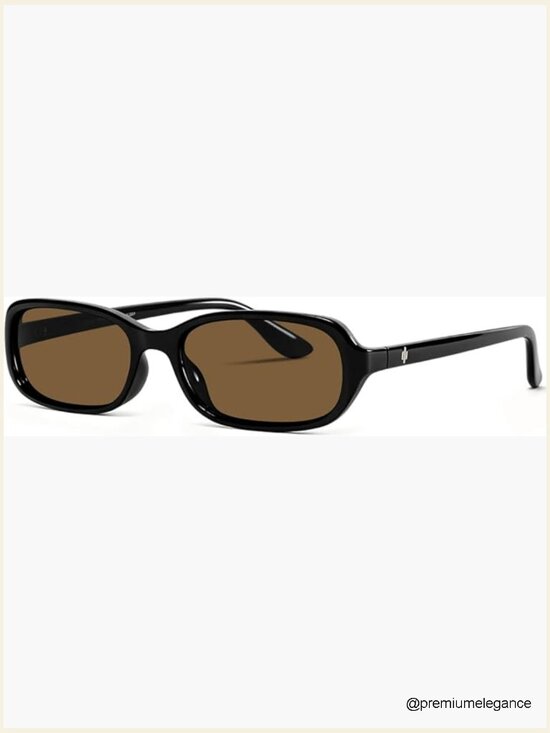 Retro Rectangular Sunglasses for Women 90s Small Narrow Cute Sun Glasses Slim main image 7
